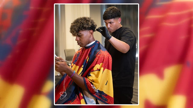 Dallas barber cuts hair for Spain, France players ahead of semifinal showdown