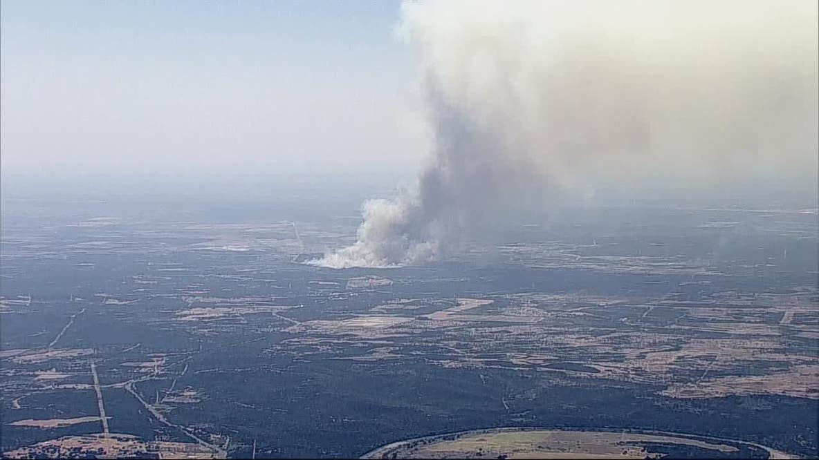 Palo Pinto County grass fire shuts down Hwy. 180