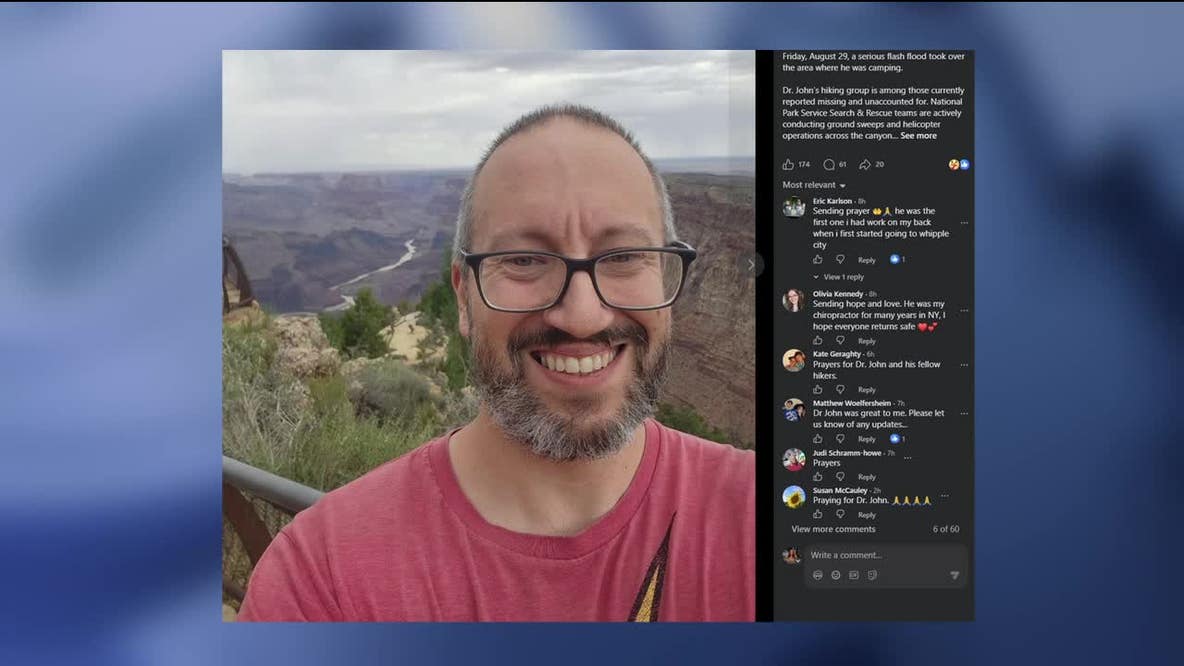 North Texas man missing after deadly Grand Canyon flash flooding