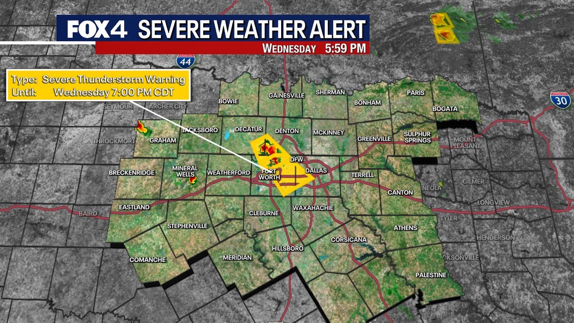 Dallas Weather: Severe thunderstorm warning issued for parts of North Texas