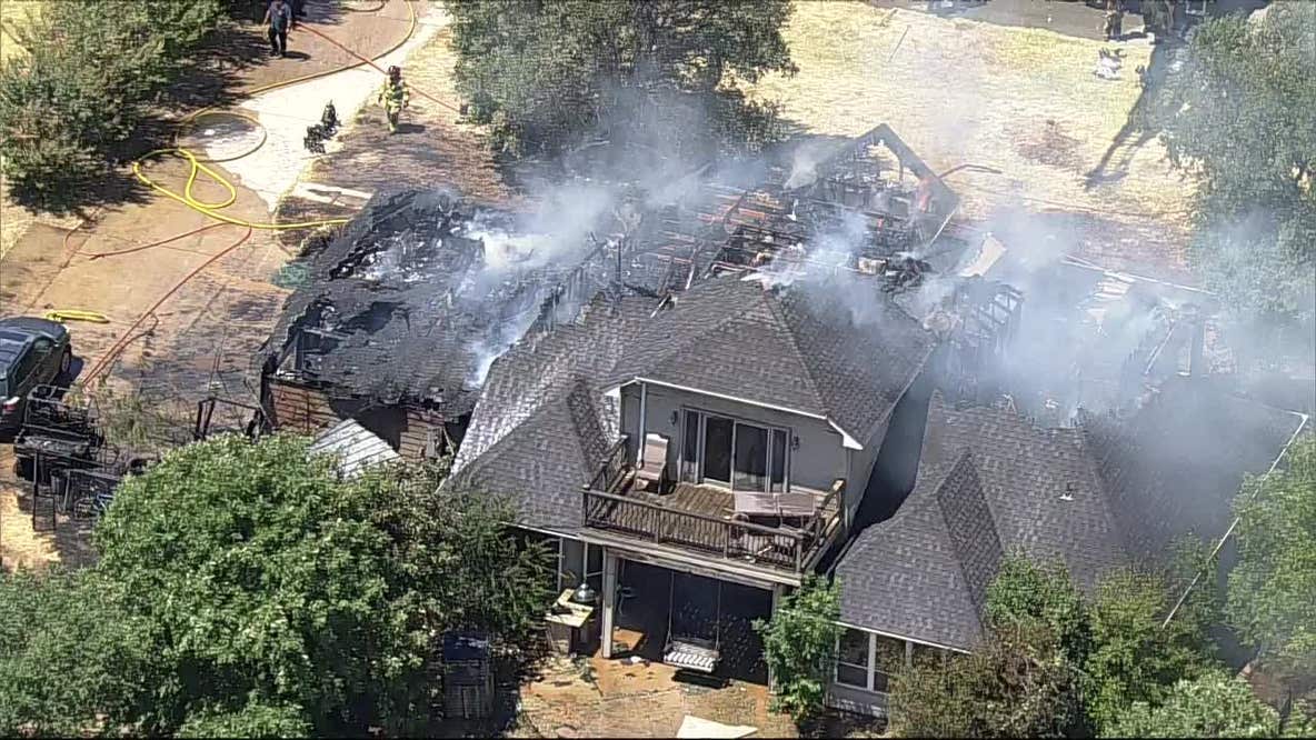 Fort Worth house fire destroys home on Los Rios Drive