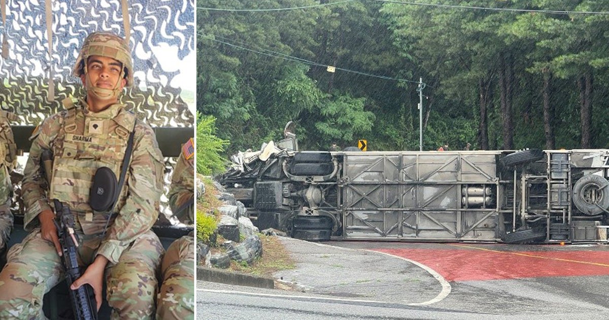 Plano soldier helps to rescue trapped Korean bus passengers