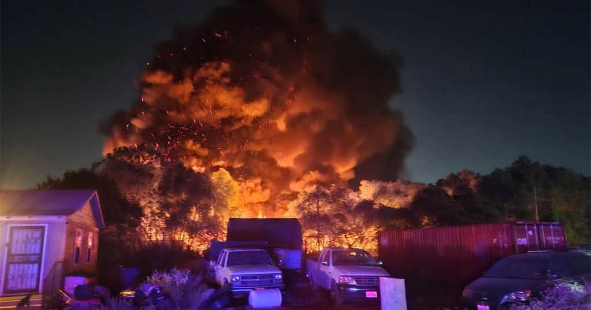 Fire in Dallas County prompts evacuations overnight