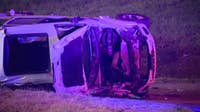 One dead, two injured in suspected DWI rollover crash on Interstate 30