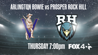 Arlington Bowie takes on Prosper Rock Hill on FOX 4+