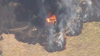 Large grass fires erupt in Dallas County, Van Zandt County