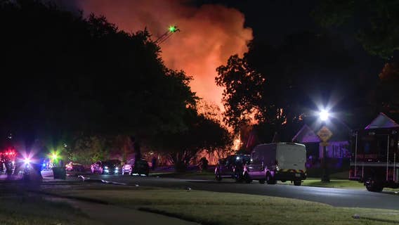 Vacant South Dallas home destroyed in midnight blaze