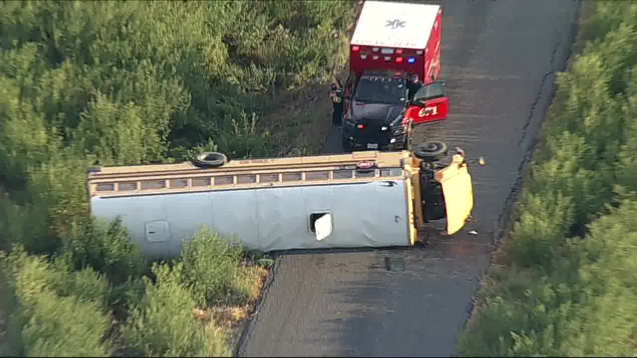 Sanger ISD student dies after school bus overturns