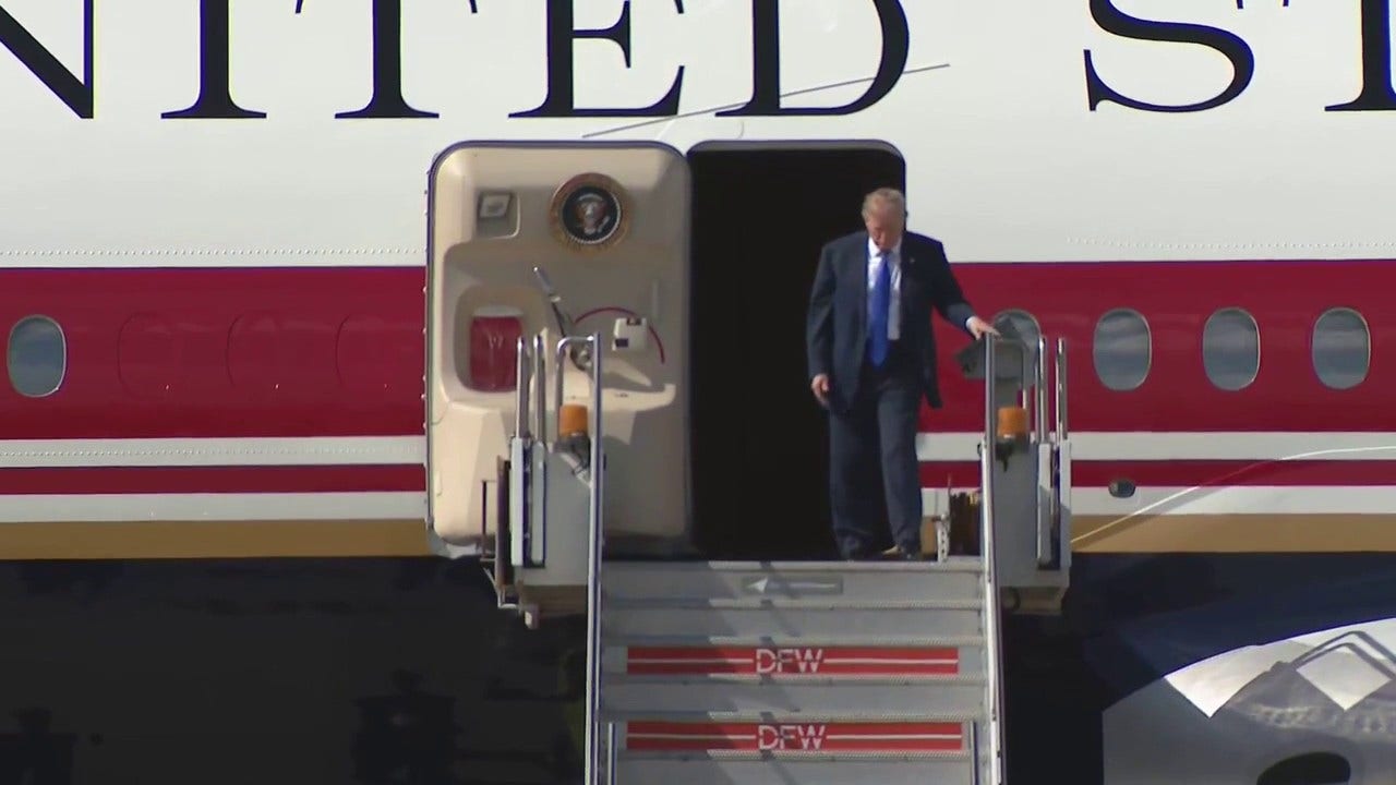 Live updates: Trump arrives in Dallas for Day 1 of first GOP midterm convention