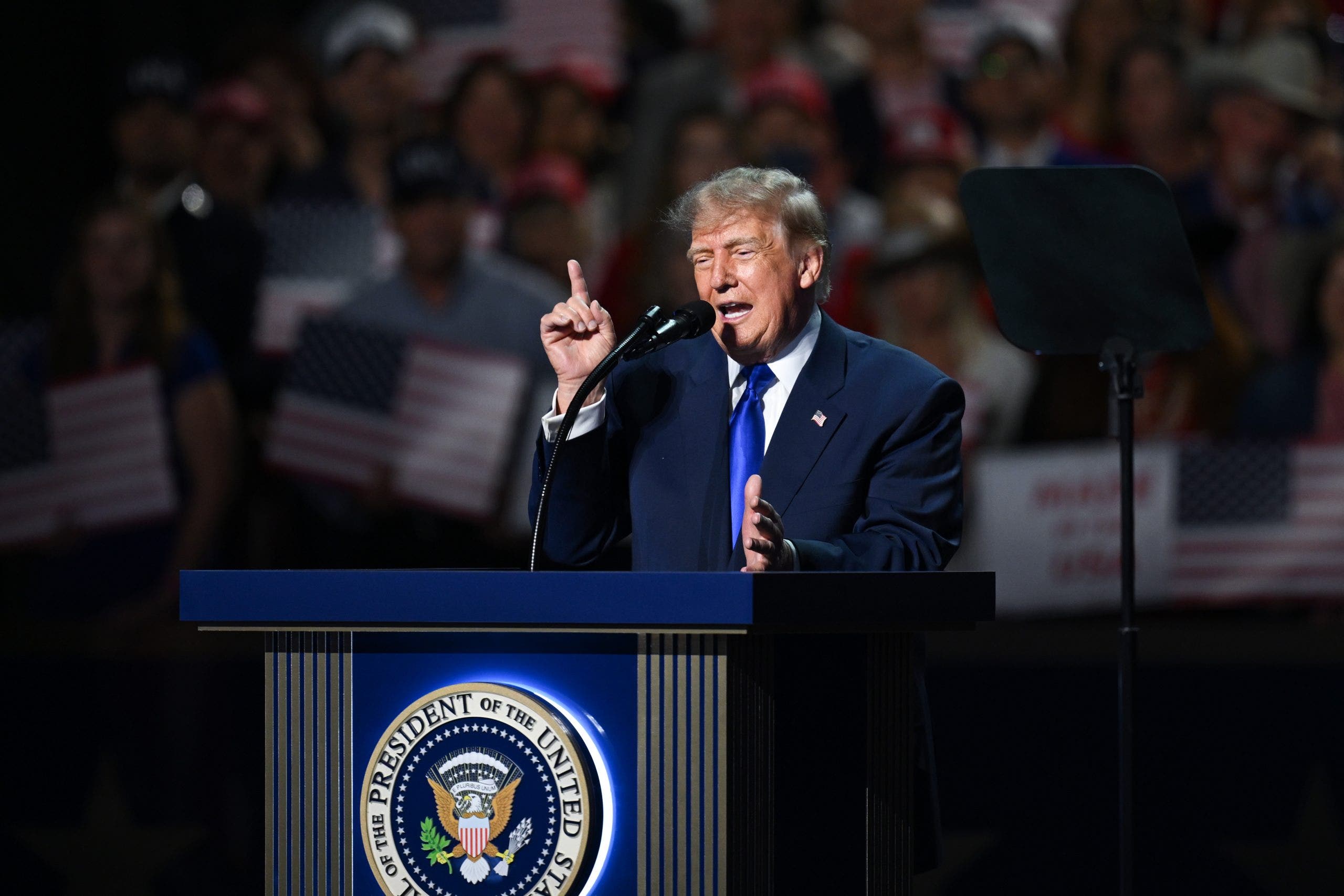 ‘Pretend I’m on the ballot’: Trump opens inaugural Republican midterm convention in Texas