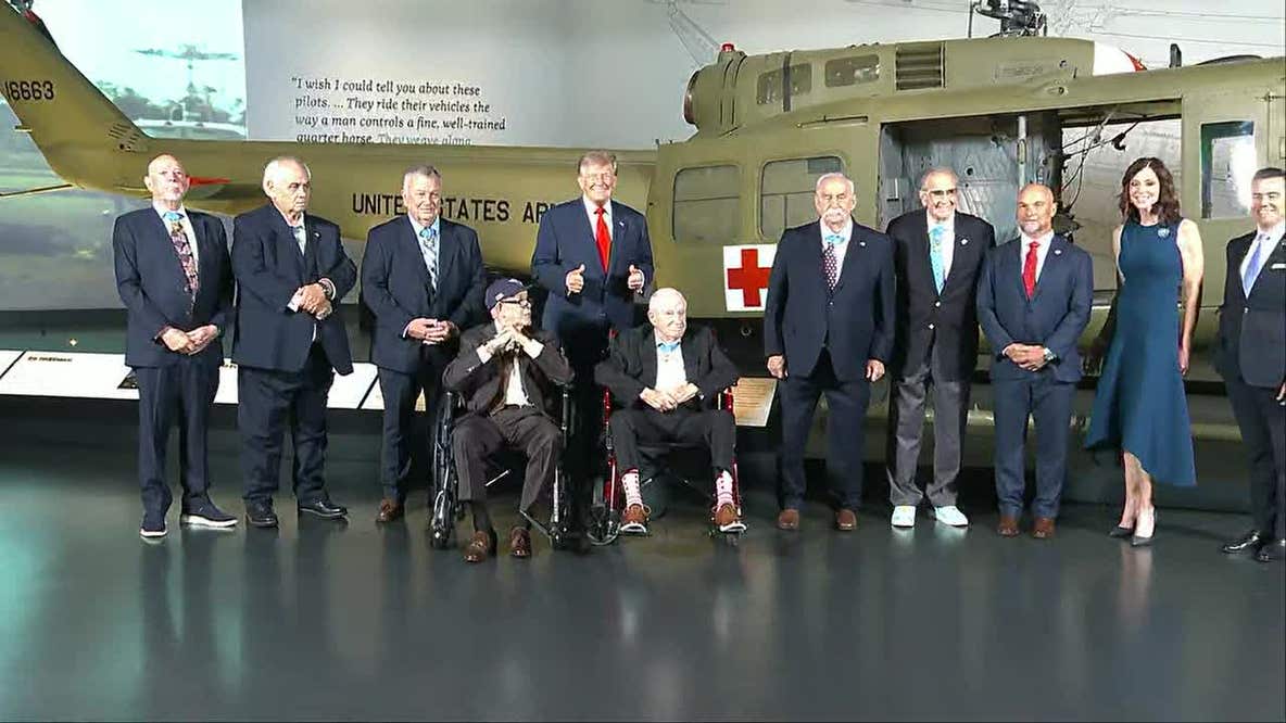 Trump visits National Medal of Honor Museum in Arlington