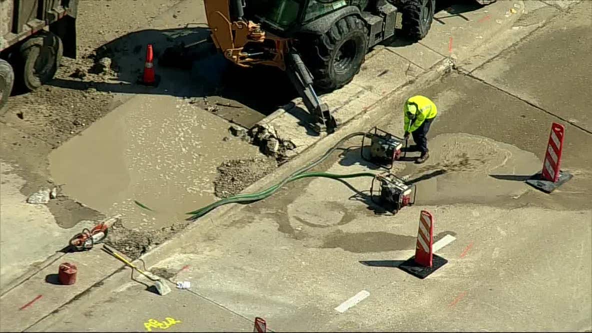 Richardson water main break impacts elementary school