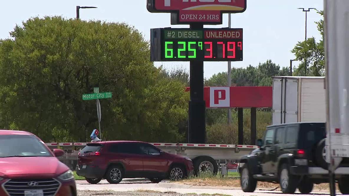 Diesel fuel prices hit record high in North Texas as inflation concerns mount