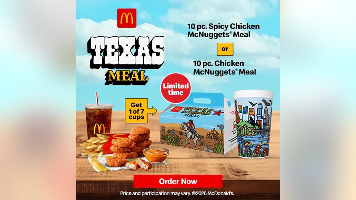 McDonald's launches Texas-exclusive meal bundle featuring collectible regional cups