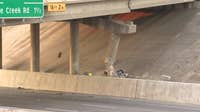 US 287 lanes closed in Fort Worth after fatal dumpster truck overpass crash