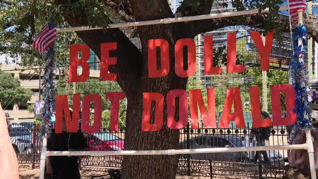 Democrats gather in Dallas to protest GOP midterm convention