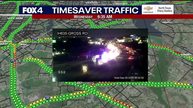 1 dead after vehicle crashes into rear of semi-truck on Interstate 635 in Mesquite