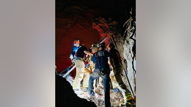 Trapped juvenile rescued from collapsed cave near Lake Alan Henry