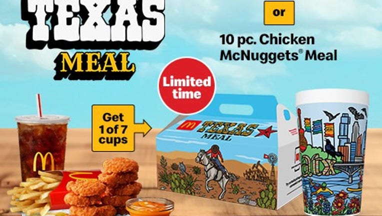 McDonald's コレクタブルカップ/USA McDonald's launches Texas-exclusive meal bundle featuring