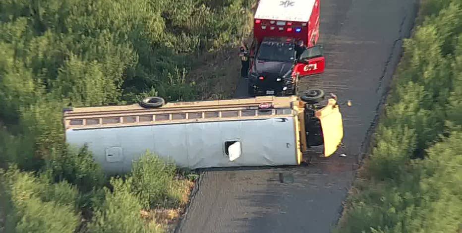 Sanger ISD student dies after school bus overturns