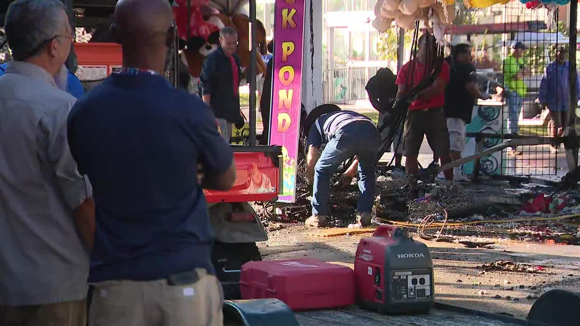 State Fair of Texas Midway games damaged by early morning fire