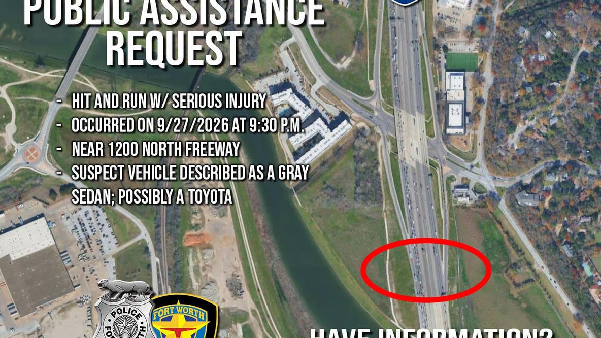 Fort Worth I-35W hit-and-run leaves motorcyclist injured