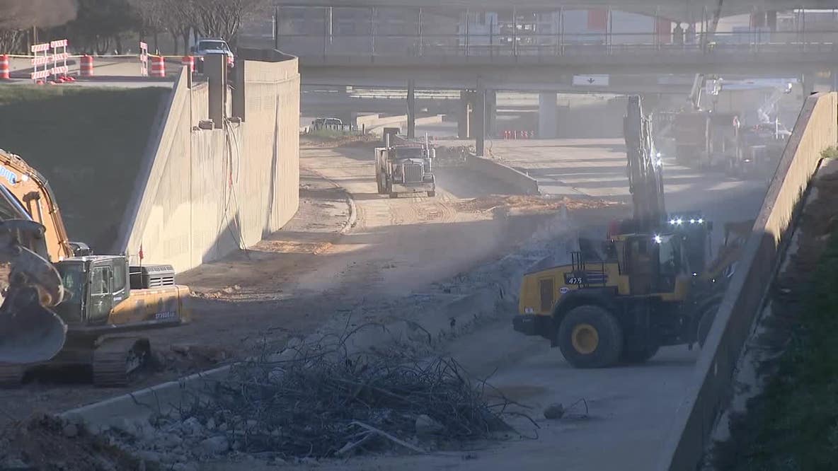 Interstate 30 shut down in both directions through downtown Dallas