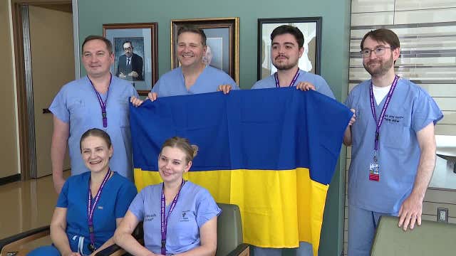 Ukrainian doctors learn burn treatment techniques at Dallas' Parkland Hospital