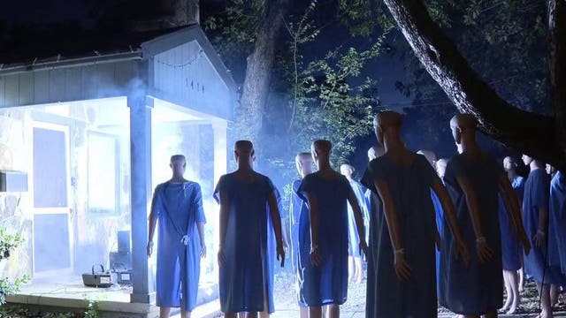 Creepy Halloween display in Oak Cliff attracts attention online and in person