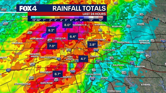 Dallas weather: Heavy rain, flooding through Friday