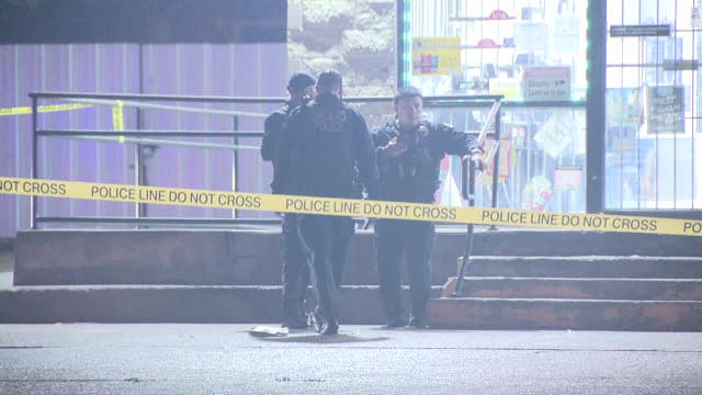 Man shot after gun fight breaks out in store parking lot