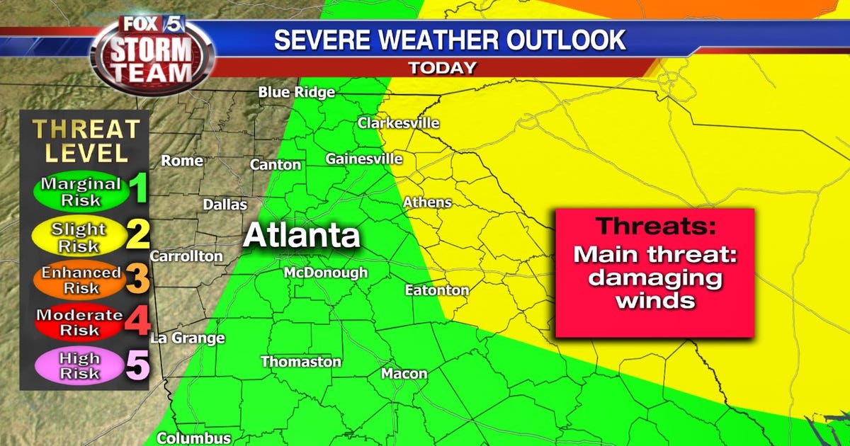 Tracking rain and possible severe storms | FOX 5 Atlanta