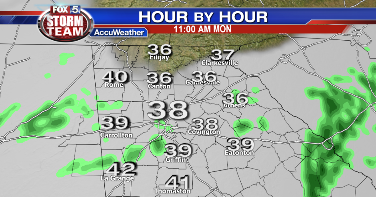 Tracking rain and unseasonably cold temperatures | FOX 5 Atlanta