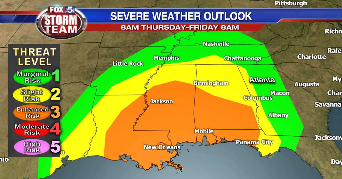 Be weather aware: Potential for severe storms overnight | FOX 5 Atlanta