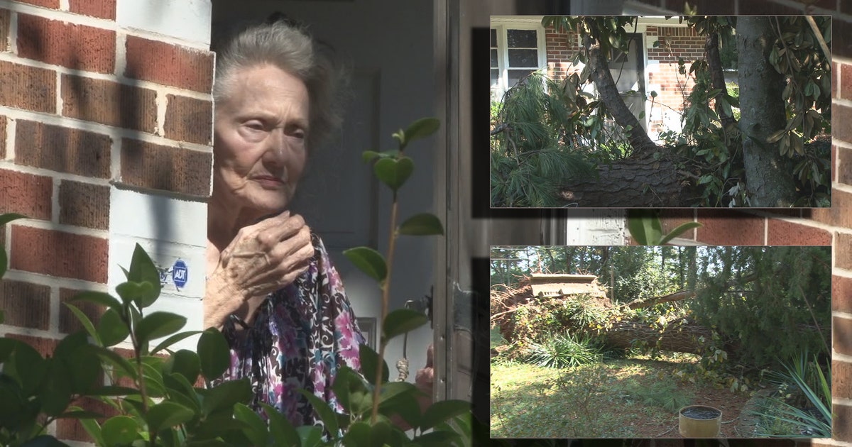 Large tree traps elderly couple inside home | FOX 5 Atlanta