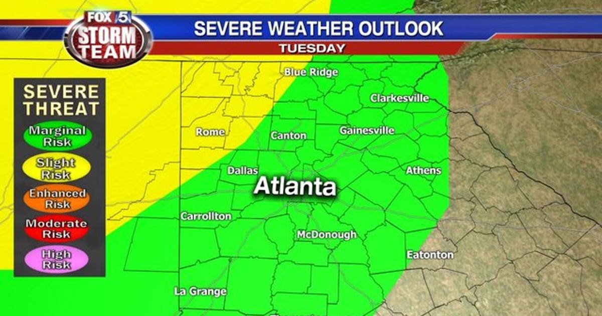 Tuesday: Fog early clears before strong afternoon storms | FOX 5 Atlanta