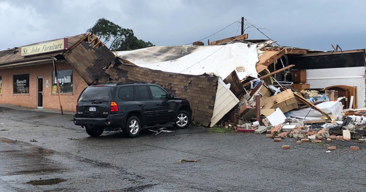 National Weather Service: 10 tornadoes touched down in Virginia Monday ...