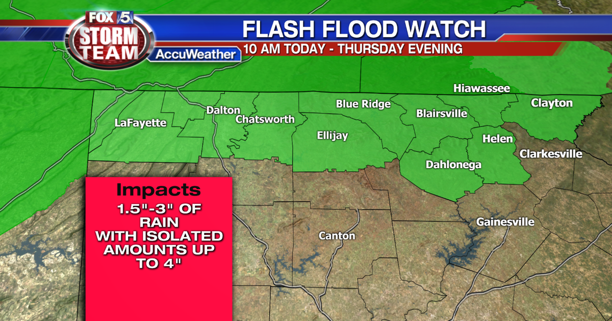 Heavy rain, flash flood concerns | FOX 5 Atlanta