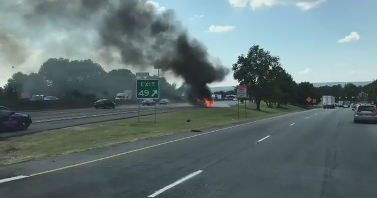 Vehicle fire on I-20W causing traffic delays | FOX 5 Atlanta