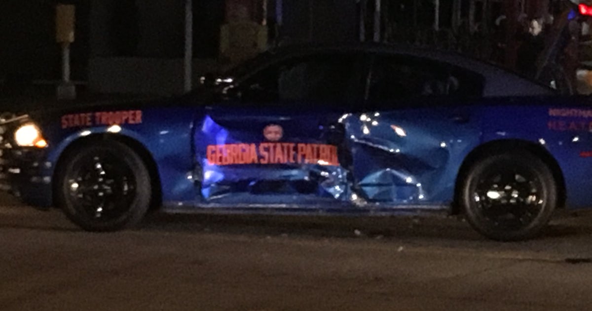 State trooper's vehicle hit by car | FOX 5 Atlanta