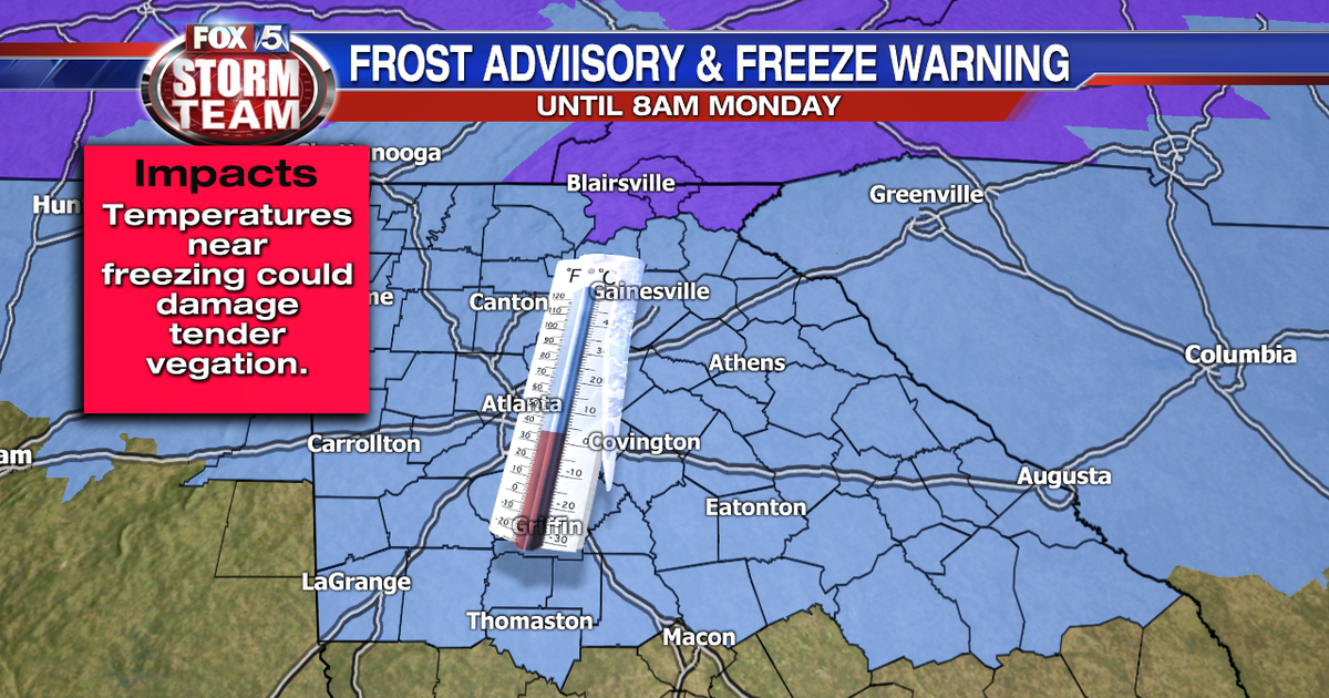 Frost Advisory Issued For All Of North Georgia | FOX 5 Atlanta