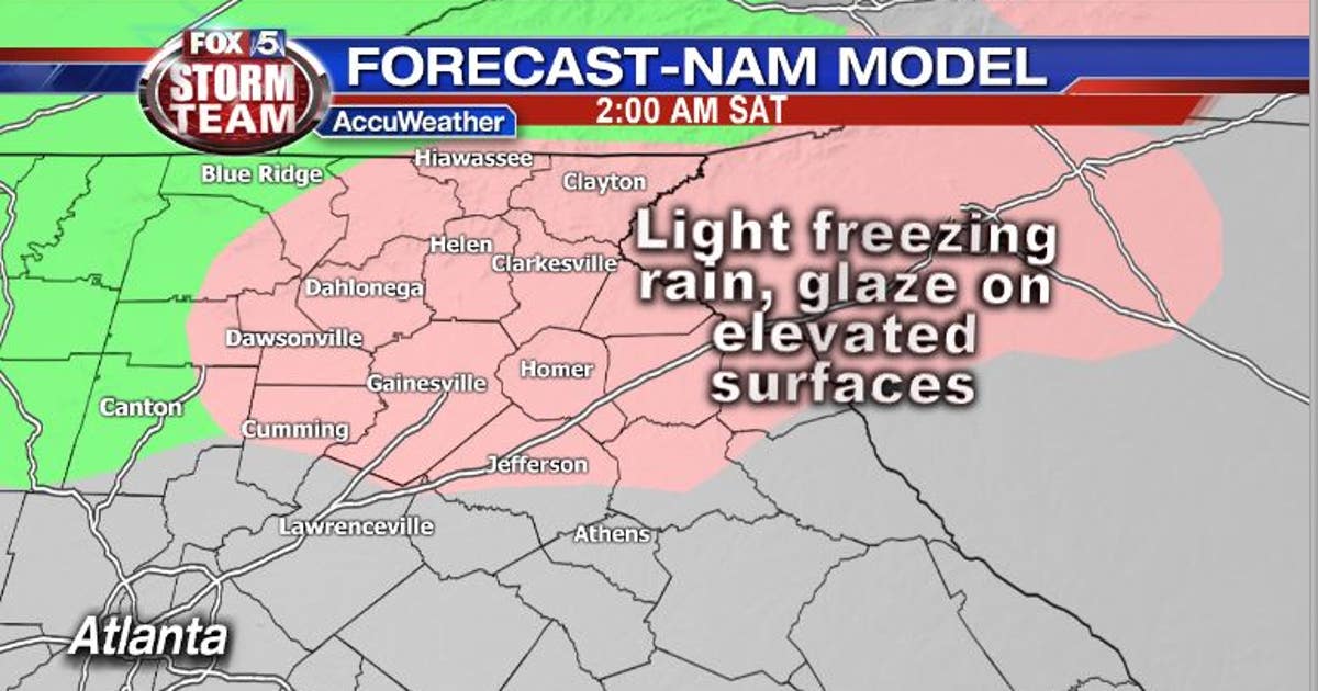 Cold creeps into Georgia, but little chance of freezing rain | FOX 5 ...