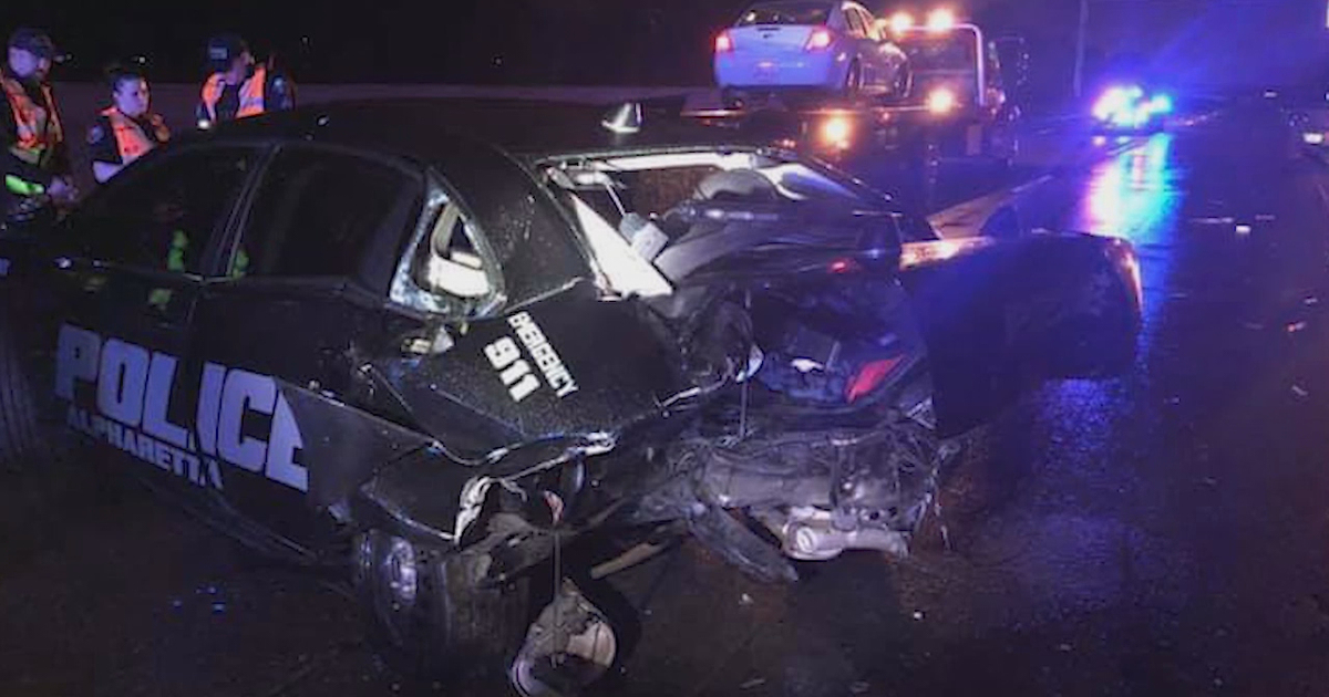 Police: DUI driver smashes into stopped patrol car | FOX 5 Atlanta