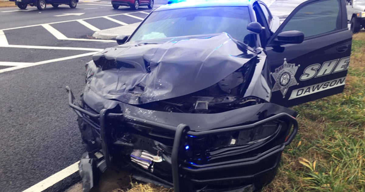 Deputy in hospital after car crash on duty | FOX 5 Atlanta