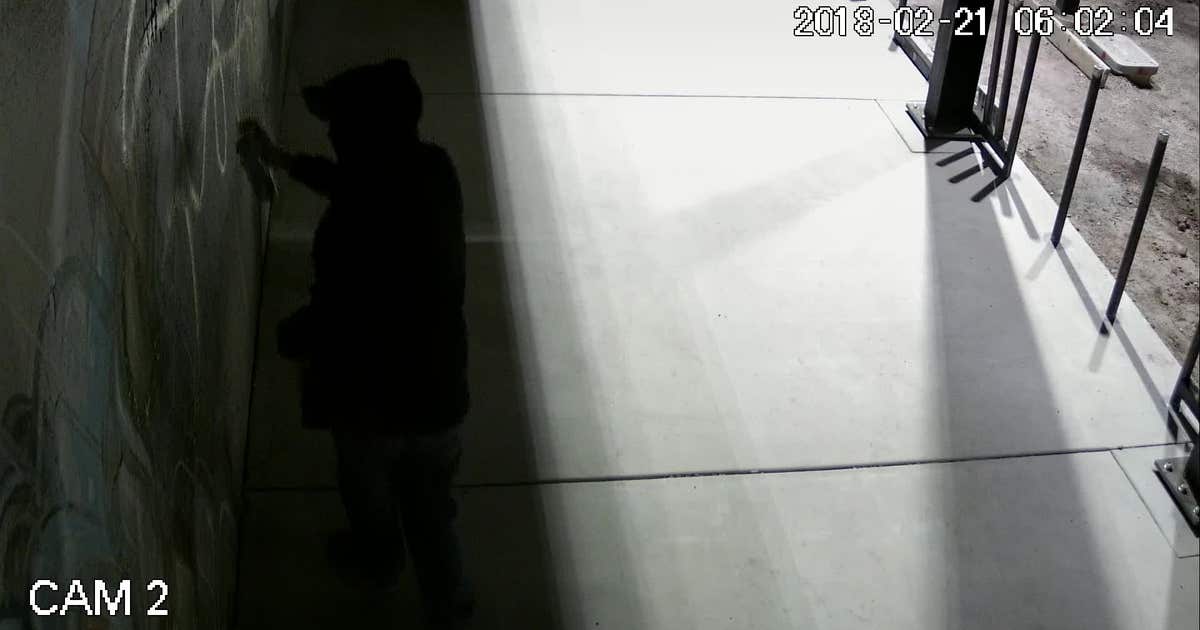 Vandalism of Downtown Phoenix mural caught on surveillance camera | FOX ...