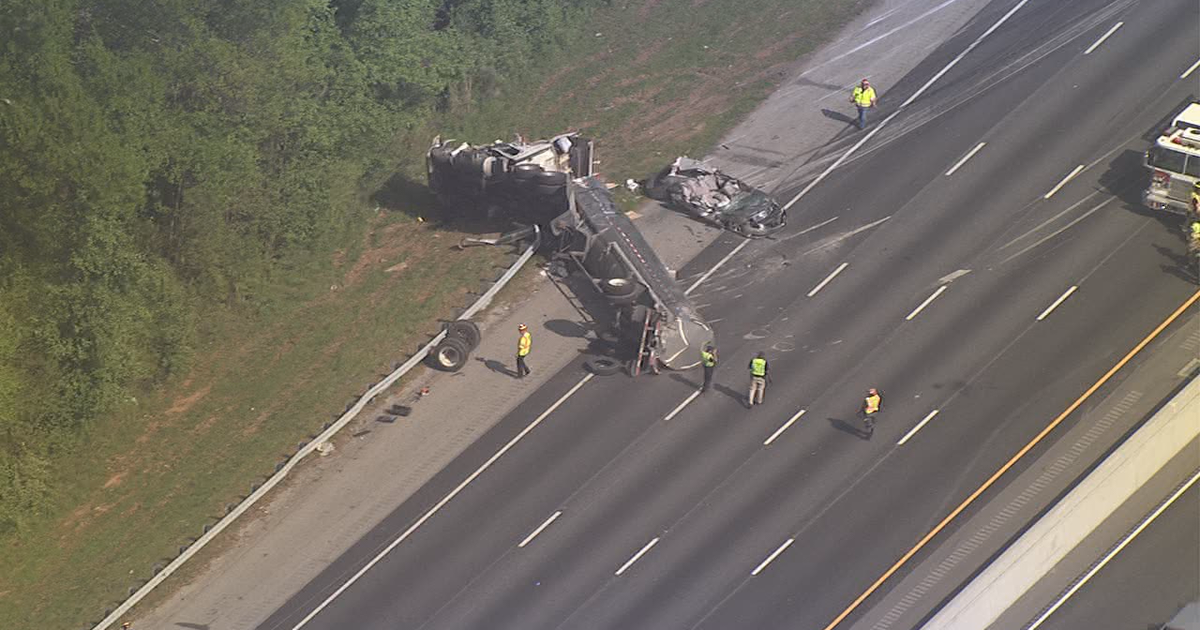 Tanker crash snarls afternoon traffic on I-75 in Henry County | FOX 5 ...