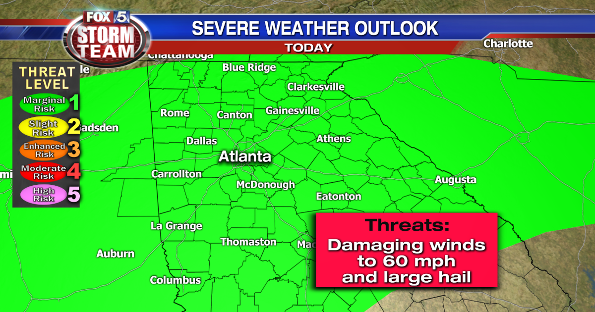 Friday forecast: Scattered storms tonight | FOX 5 Atlanta
