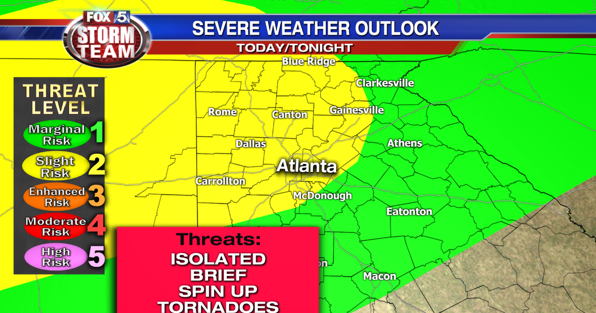Tropical downpours, possible severe storms in north GA | FOX 5 Atlanta