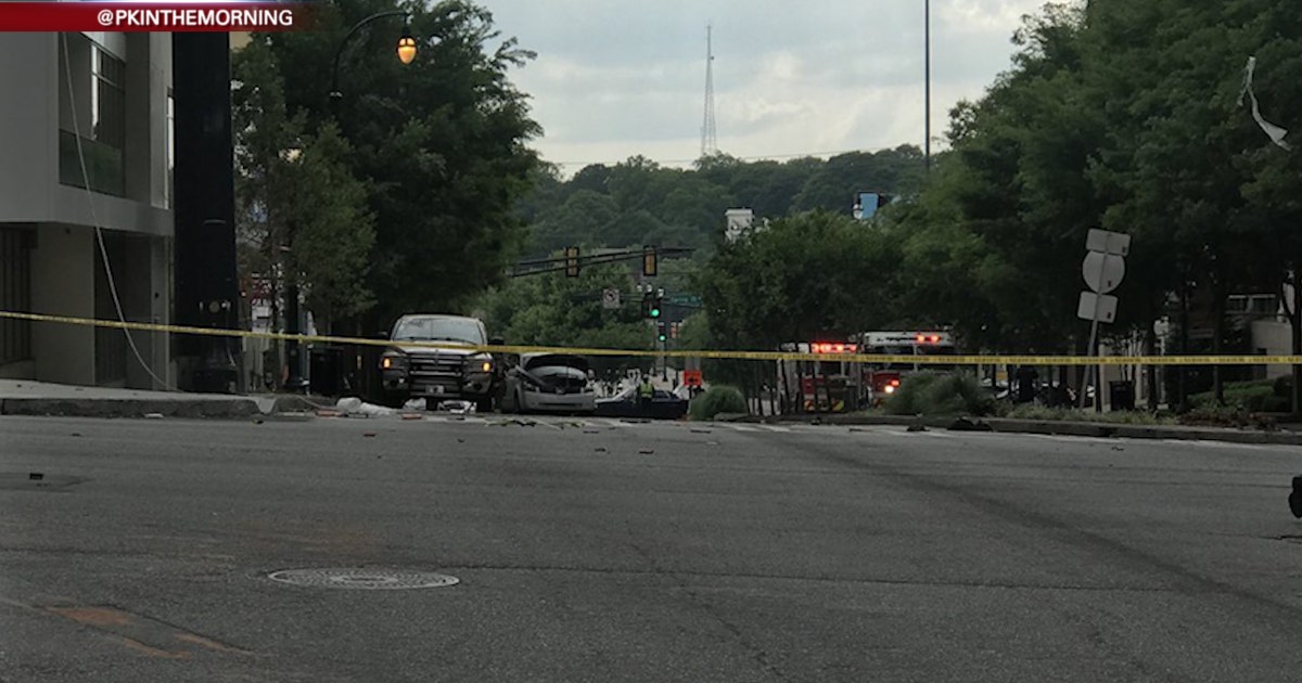 Scaffold collapse leads to explosion outside Midtown Atlanta building ...