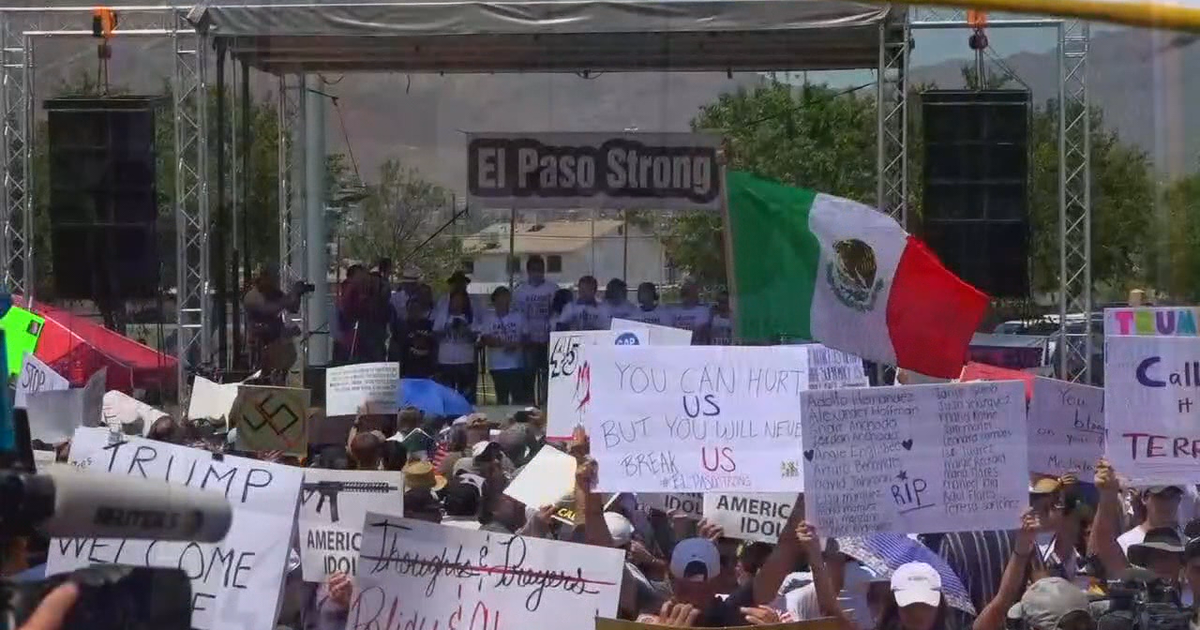 Protesters chant as Trump visits Dayton, El Paso | FOX 5 Atlanta